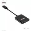 MST hub DisplayPort 1.4 na DisplayPort + HDMI 4K60Hz CLUB3D CSV-7220
