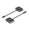 CLUB3D MST hub USB3.2 Gen2 Type-C (DP Alt-Mode) na DisplayPort + HDMI 4K60Hz M/F