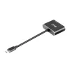 CLUB3D MST hub USB3.2 Gen2 Type-C (DP Alt-Mode) na DisplayPort + HDMI 4K60Hz M/F