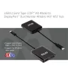 CLUB3D USB3.2 Gen2 Type-C (DP™ Alt-Mode) na DisplayPort™ dvojmonitorový 4K60Hz M/F MST hub