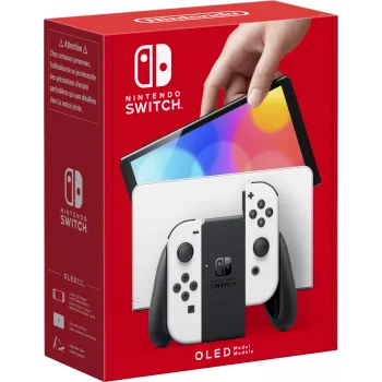 Nintendo Switch OLED, Nintendo Switch, NVIDIA Custom Tegra, biela, analógový / digitálny, tlačidlo Home, tlačidlo zapnutia/vypnutia, tlačidlá