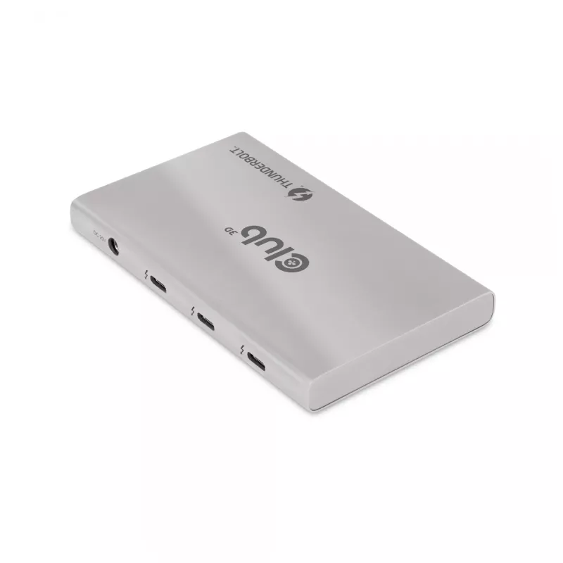 CLUB3D certifikovaný Thunderbolt™4 prenosný 5-in-1 hub so Smart Power