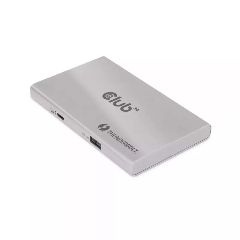 CLUB3D certifikovaný Thunderbolt™4 prenosný 5-in-1 hub so Smart Power
