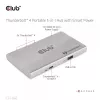 CLUB3D certifikovaný Thunderbolt™4 prenosný 5-in-1 hub so Smart Power