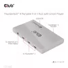 CLUB3D certifikovaný Thunderbolt™4 prenosný 5-in-1 hub so Smart Power