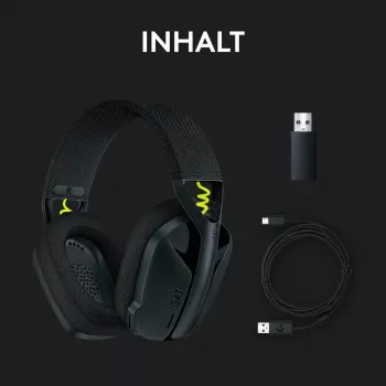 LOGITECH G435 Lightspeed bezdrôtový herný headset - čierny