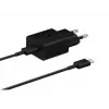 Mobilná nabíjačka Samsung EP-T1510XBEGEU, 1 USB-C konektor, 9V/1.67A výstup, 1 m kábel, čierna