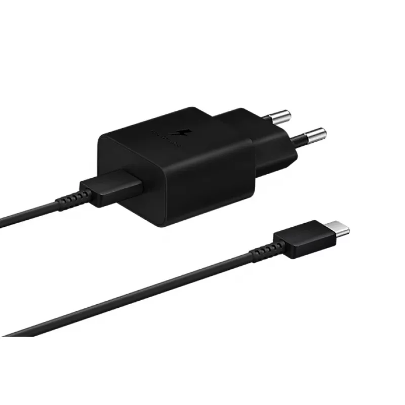 Mobilná nabíjačka Samsung EP-T1510XBEGEU, 1 USB-C konektor, 9V/1.67A výstup, 1 m kábel, čierna