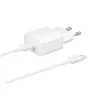 AC Indoor Fast Charger Samsung EP-T1510XWEGEU, USB-C 1-Port, 5–9 V, 1 m kábel, biela