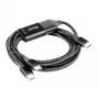 CLUB3D USB Type-C, Y-nabíjací kábel na 2x USB Type-C, max. 100W, 1,83m/6ft M/M