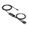 CLUB3D USB Type-C, Y-nabíjací kábel na 2x USB Type-C, max. 100W, 1,83m/6ft M/M