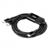 CLUB3D USB Type-C, Y-nabíjací kábel na 2x USB Type-C, max. 100W, 1,83m/6ft M/M