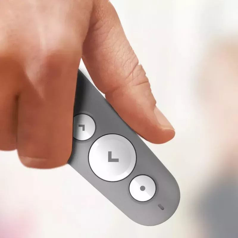 LOGITECH R500 laserový prezentačný ovládač sivý