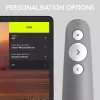 LOGITECH R500 laserový prezentačný ovládač sivý