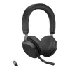 Jabra Evolve2 75 - USB-A MS Teams so stojanom na stôl - čierna