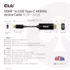 CLUB3D HDMI na USB Type-C 4K60Hz aktívny kábel M/M 1,8 m/6 ft