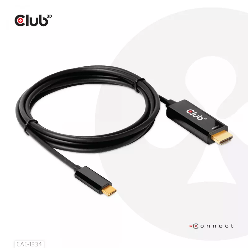CLUB3D HDMI na USB Type-C 4K60Hz aktívny kábel M/M 1,8 m/6 ft