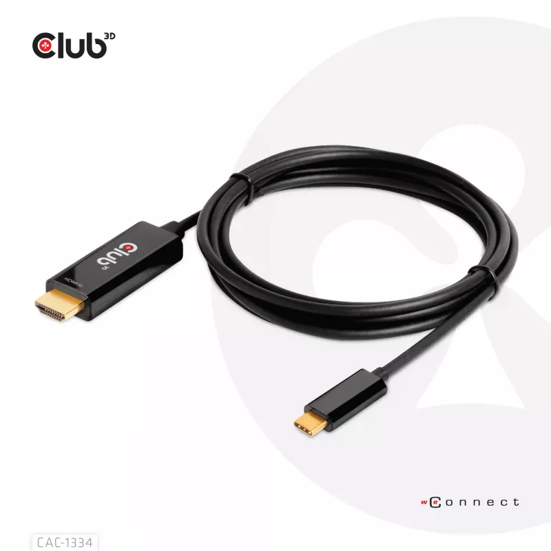 CLUB3D HDMI na USB Type-C 4K60Hz aktívny kábel M/M 1,8 m/6 ft