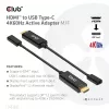 CLUB3D HDMI na USB Type-C aktívny adaptér 4K60Hz M/F