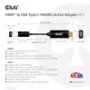 CLUB3D HDMI na USB Type-C aktívny adaptér 4K60Hz M/F