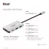 CLUB3D USB Gen2 Type-C PD nabíjací hub na 2x Type-C 10G porty a 2x USB Type-A 10G porty