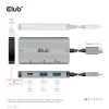 CLUB3D USB Gen2 Type-C PD nabíjací hub na 2x Type-C 10G porty a 2x USB Type-A 10G porty