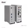 Dokovacia stanica CLUB3D CSV-1568 kovové puzdro USB Gen2 Type-C USB Gen2 Type-A HDMI DP VGA RJ45 120W