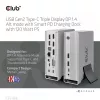 Dokovacia stanica CLUB3D CSV-1568 kovové puzdro USB Gen2 Type-C USB Gen2 Type-A HDMI DP VGA RJ45 120W