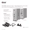 Dokovacia stanica CLUB3D CSV-1568 kovové puzdro USB Gen2 Type-C USB Gen2 Type-A HDMI DP VGA RJ45 120W