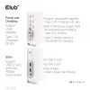 Dokovacia stanica CLUB3D CSV-1568 kovové puzdro USB Gen2 Type-C USB Gen2 Type-A HDMI DP VGA RJ45 120W