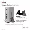 Dokovacia stanica CLUB3D CSV-1568 kovové puzdro USB Gen2 Type-C USB Gen2 Type-A HDMI DP VGA RJ45 120W