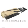 CLUB3D USB Gen1 Type-C Triple Display DP Alt Mode Displaylink Dynamic PD Charging Dock so 120 W napájacím zdrojom
