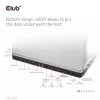 CLUB3D USB Gen1 Type-C Triple Display DP Alt Mode Displaylink Dynamic PD Charging Dock so 120 W napájacím zdrojom