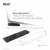 CLUB3D USB Gen1 Type-C Triple Display DP Alt Mode Displaylink Dynamic PD Charging Dock so 120 W napájacím zdrojom
