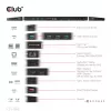 CLUB3D USB Gen1 Type-C Triple Display DP Alt Mode Displaylink Dynamic PD Charging Dock so 120 W napájacím zdrojom