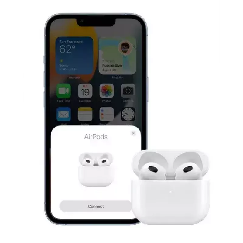 Apple AirPods 3. generácia + MagSafe nabíjacie puzdro hovory/hudba Bluetooth biely