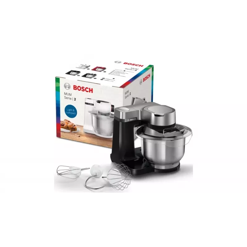 Bosch Serie 2 MUMS2VM00 kuchynský robot 900 W 3,8 l čierna, strieborná