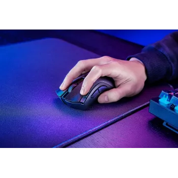 Herná myš Razer DeathAdder V2 X HyperSpeed — pre pravákov, bezdrôtová 2,4 GHz/Bluetooth, 14 000 DPI, 7 tlačidiel, AA batéria, 103 g, čierna