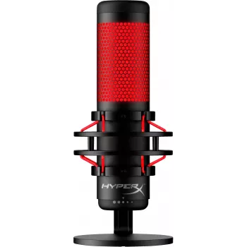 HyperX QuadCast - USB mikrofón (čierno-červený) - červené osvetlenie