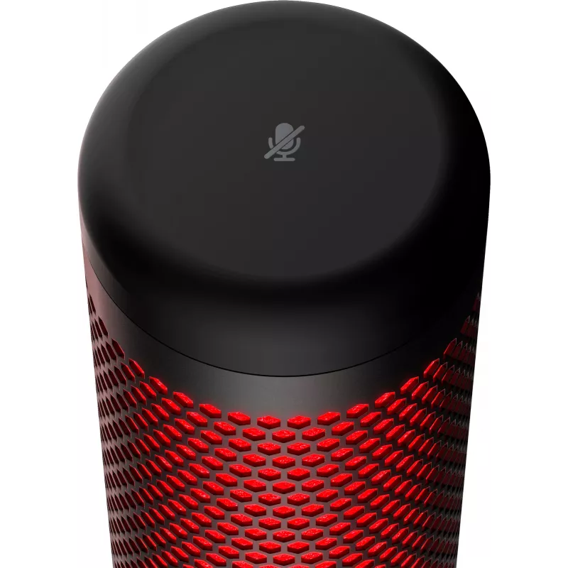 HyperX QuadCast - USB mikrofón (čierno-červený) - červené osvetlenie
