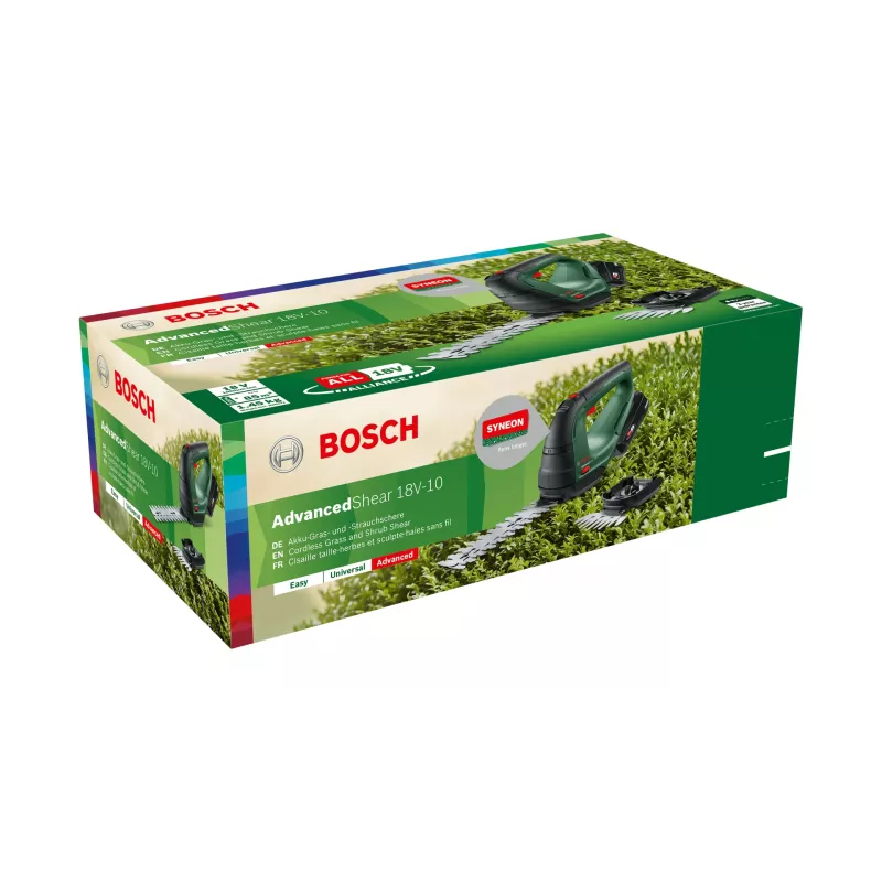 Bosch AdvancedShear 18V-10 akumulátorové nožnice na trávu 10 cm lítium-iónové (Li-Ion) čierna, zelená