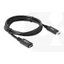 USB Gen1 Type-C predlžovací kábel CLUB3D CAC-1531, 1 m, USB-C konektor samec na 2× USB-C konektor samica, 5 Gbps, 60 W PD, 4K@60Hz