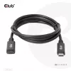 USB Gen1 Type-C predlžovací kábel CLUB3D CAC-1531, 1 m, USB-C konektor samec na 2× USB-C konektor samica, 5 Gbps, 60 W PD, 4K@60Hz