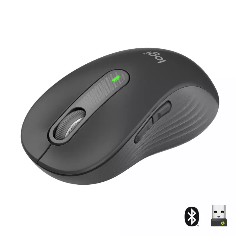 LOGITECH Signature M650 L bezdrôtová myš – pre veľké ruky – pre pravákov – grafitová