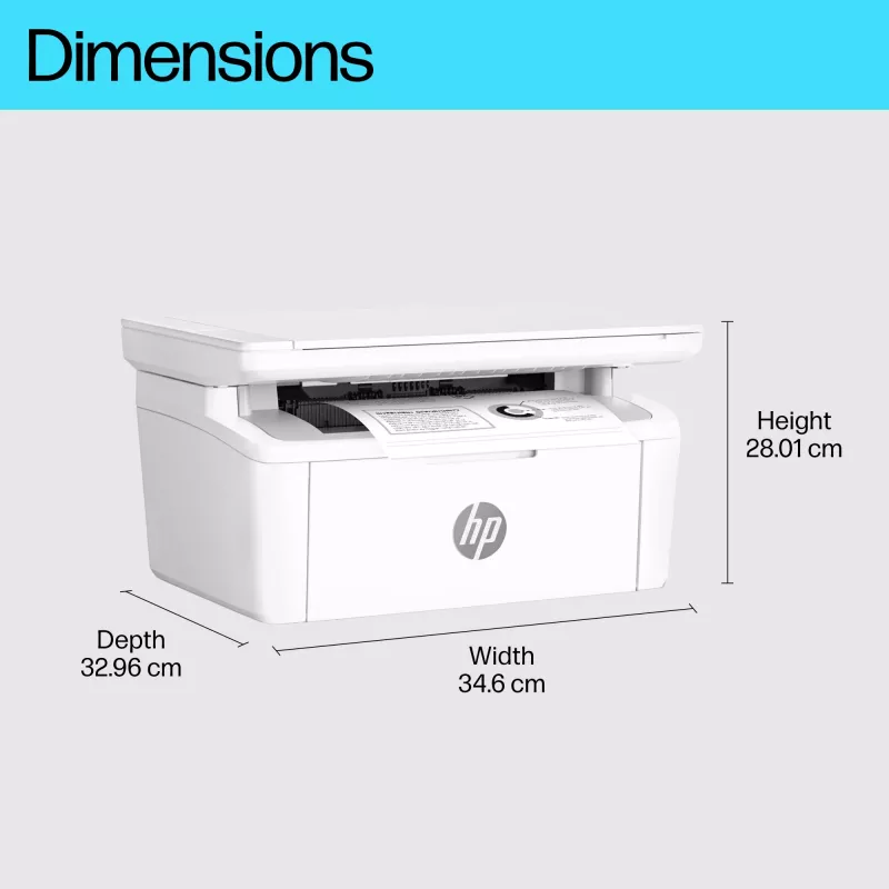 Multifunkčná laserová tlačiareň HP LaserJet MFP M140w — mono, 20 str./min, 600×600 DPI, A4, Wi‑Fi, Ethernet, biela