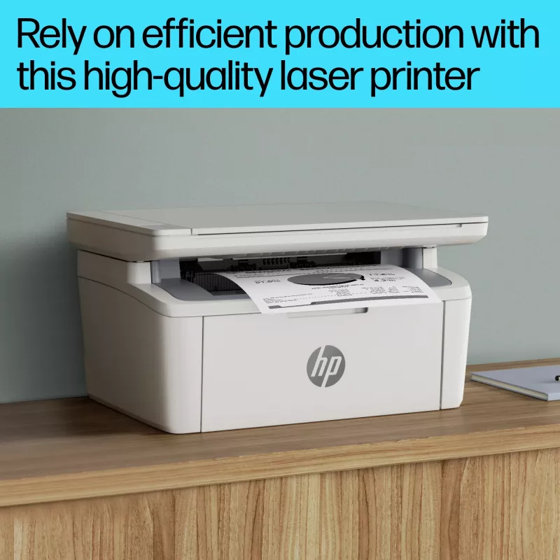 Multifunkčná laserová tlačiareň HP LaserJet MFP M140w — mono, 20 str./min, 600×600 DPI, A4, Wi‑Fi, Ethernet, biela
