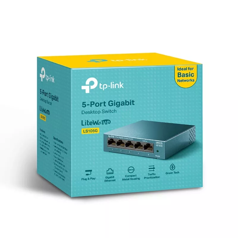 TP-Link 5-portový 10/100/1000Mbps desktopový sieťový switch