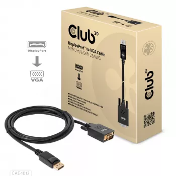 DisplayPort na VGA kábel M/M CLUB3D CAC-1012 2m