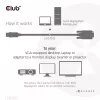 DisplayPort na VGA kábel M/M CLUB3D CAC-1012 2m