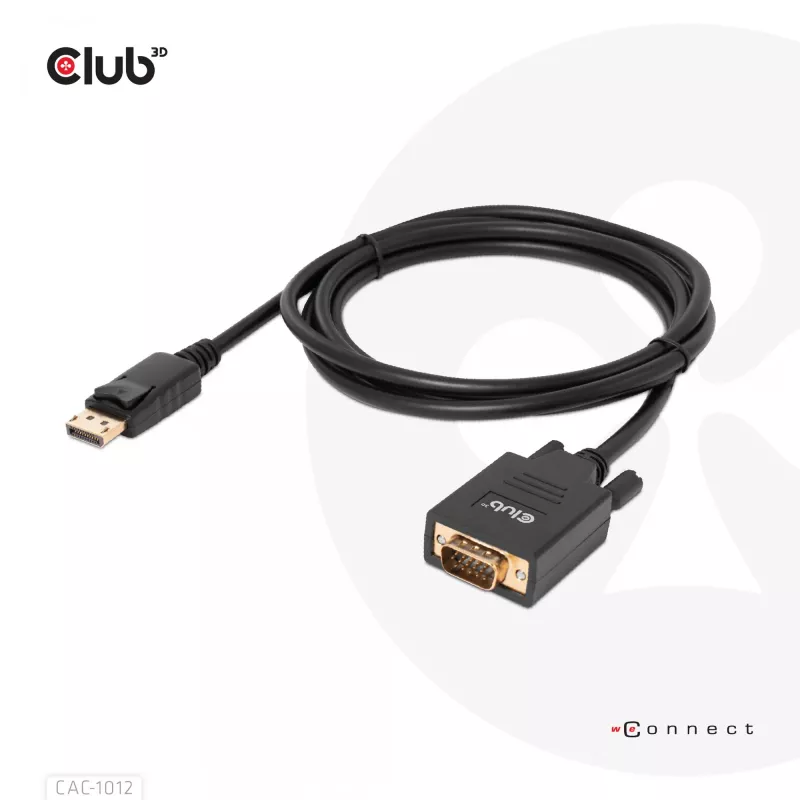 DisplayPort na VGA kábel M/M CLUB3D CAC-1012 2m